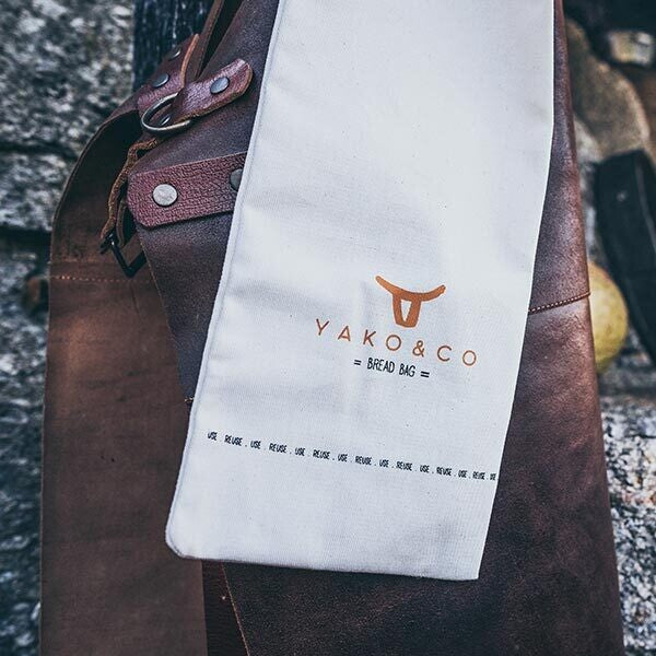 YAKO & CO Leather Chef Apron // Forest Green