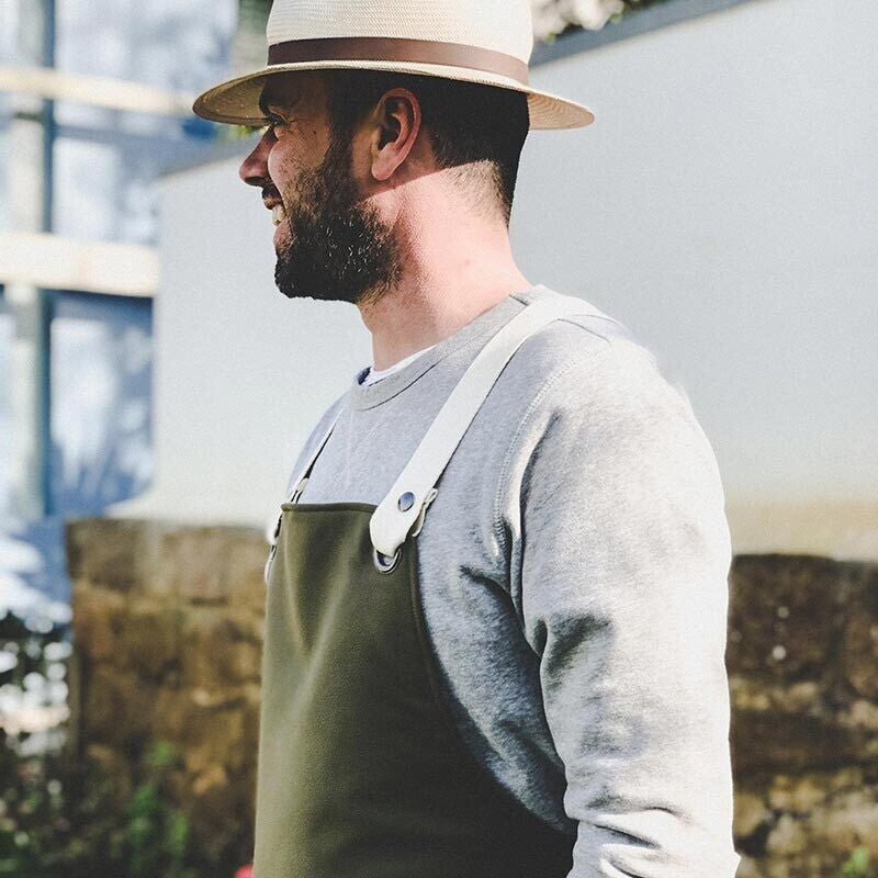 YAKO & CO Vegan Apron // Forest Green