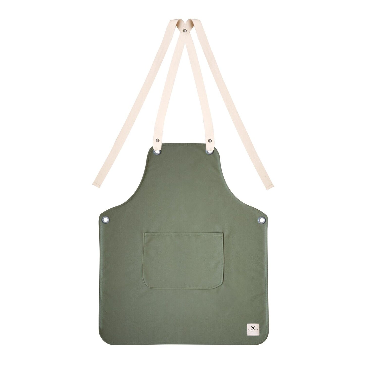 YAKO & CO Vegan Apron // Forest Green