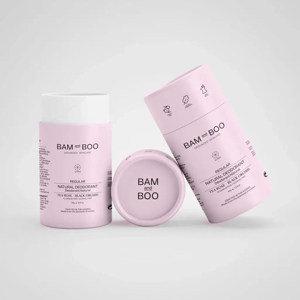 BAMandBOO Natural Deodorant | Tea Rose & Black Orchid