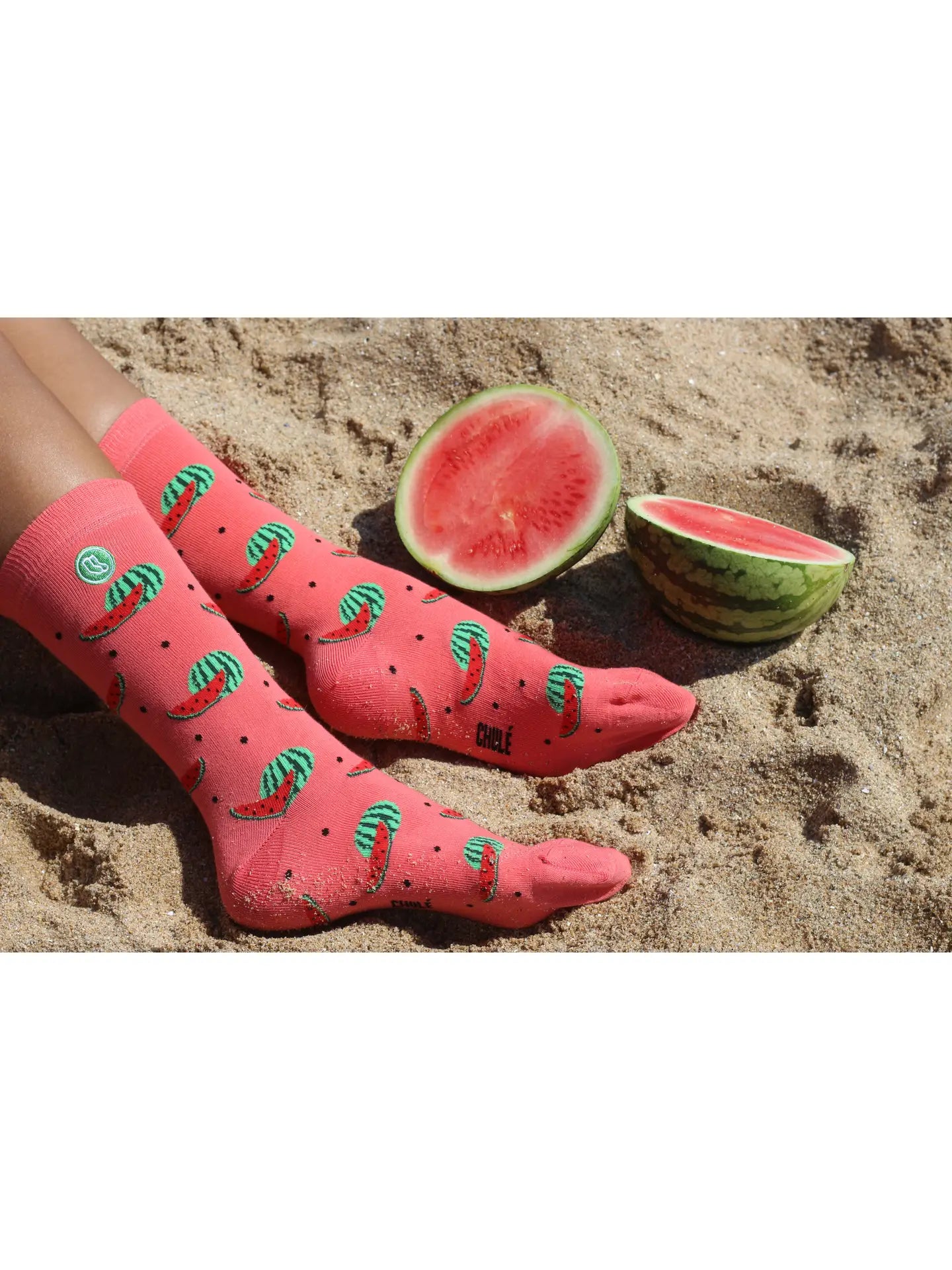 Chulé Socks "Tutti Frutti" Collection // Watermelon