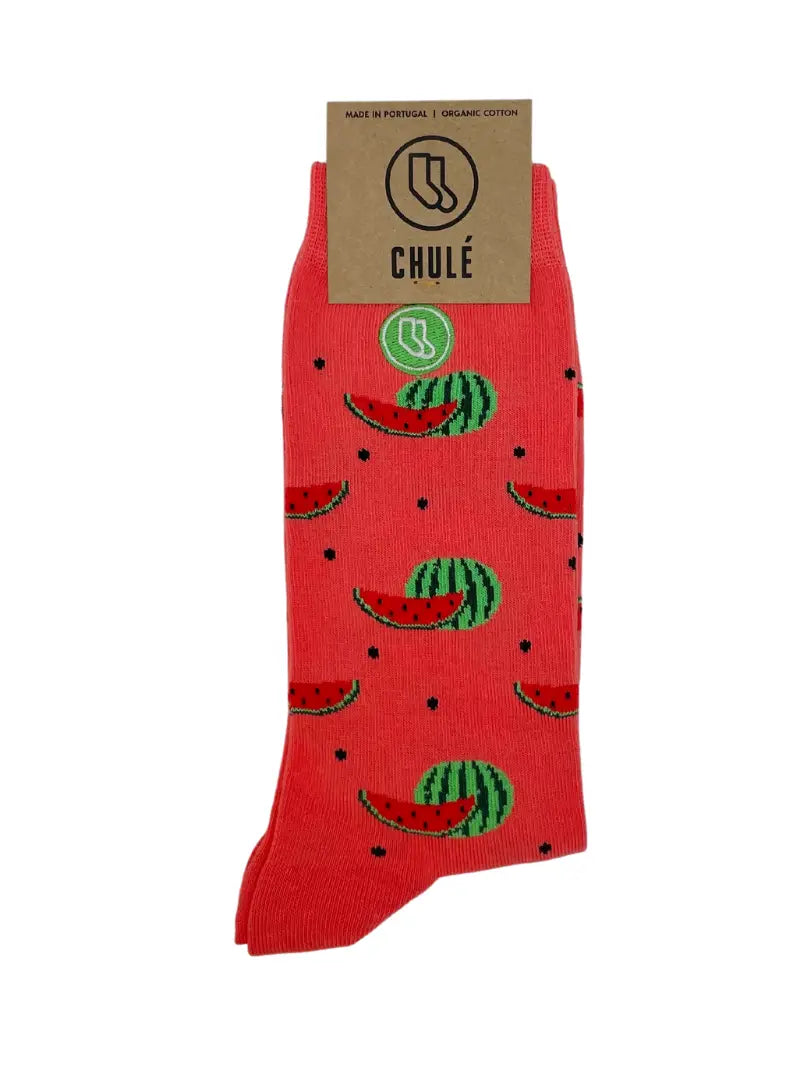 Chulé Socks "Tutti Frutti" Collection // Watermelon