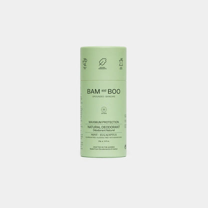 BAMandBOO Max Protection Natural Deodorant | Mint & Eucalyptus