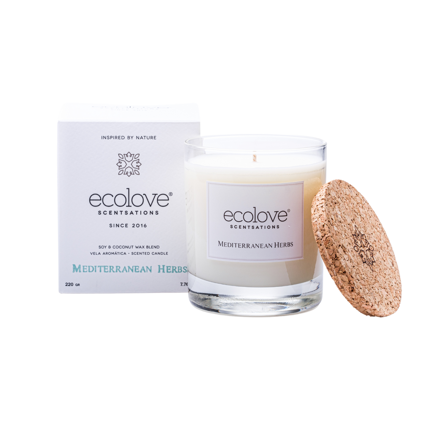 Ecolove Mediterranean Herbs Candle (Single Wick)